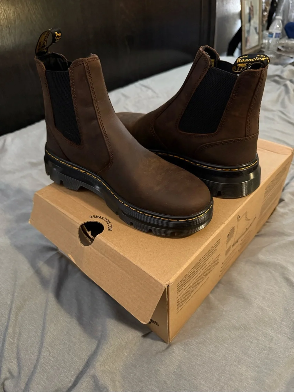 Dr. Martens Men’s Chukka Boots - Dark Brown with Black Elastic